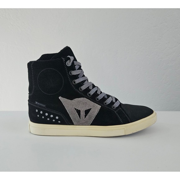 Dainese Street Biker Shoes Womens 5.5 Black Grey Suede Motorcycle Boots - Picture 4 of 8